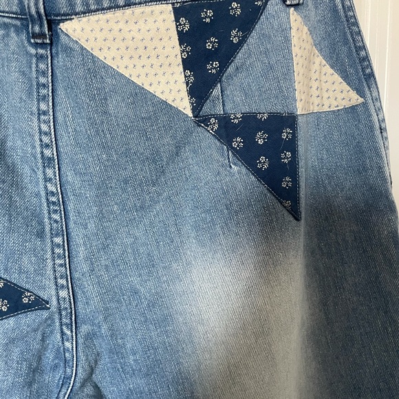 NWT  Free People Boho Patchwork Jeans High Waisted - Picture 7 of 11